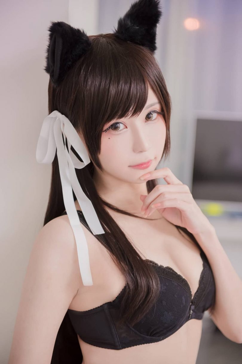 白神泱cos作品 | 白神泱_兽耳·黑色内衣cosplay图包 [11P-7.12MB]