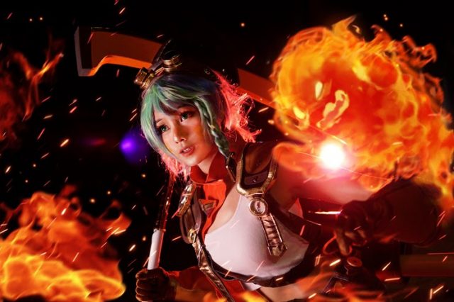 泰国coser@Bellamy在《传说对决》化身可爱的“探险家”诺克西(泰国落地签证最新政策2023)插图2