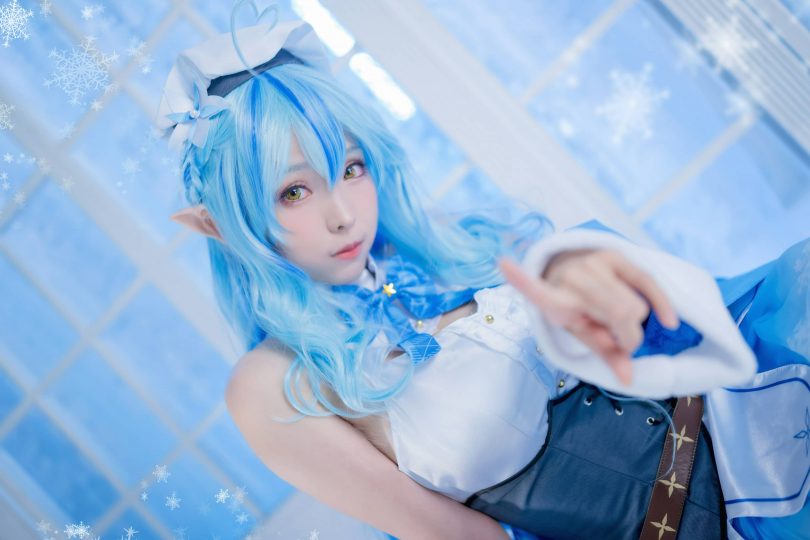 ElyEE子 cos雪花菈米 | ElyEE子_Yukihana Lamy·雪花菈米cos [18P-36MB]插图