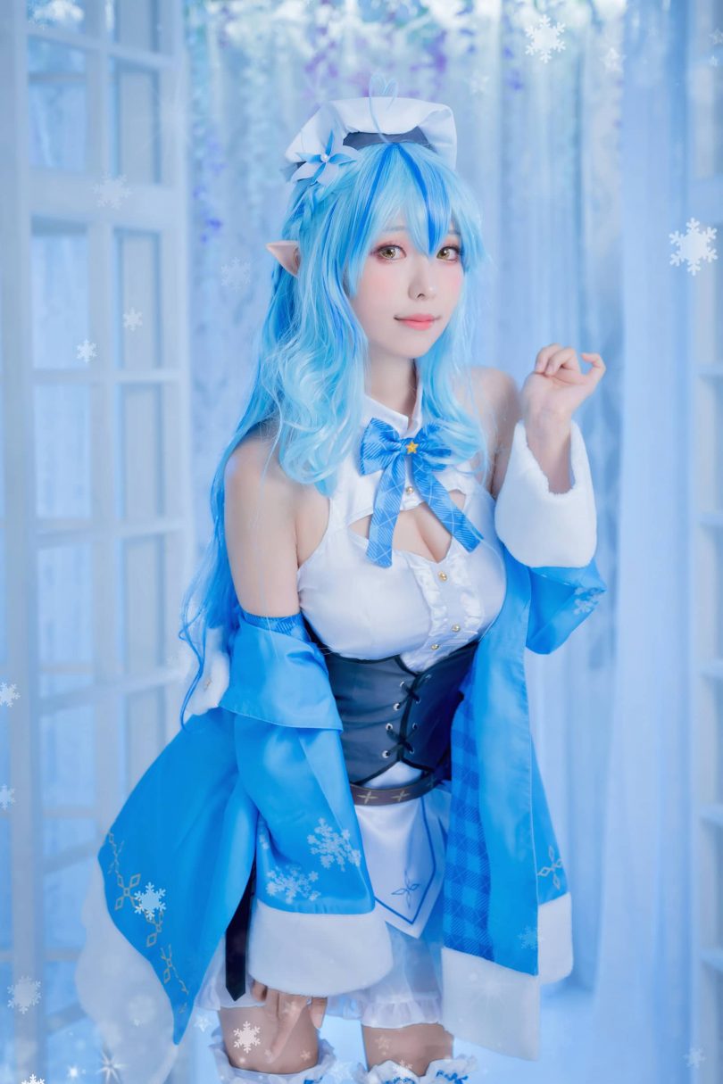 ElyEE子 cos雪花菈米 | ElyEE子_Yukihana Lamy·雪花菈米cos [18P-36MB]