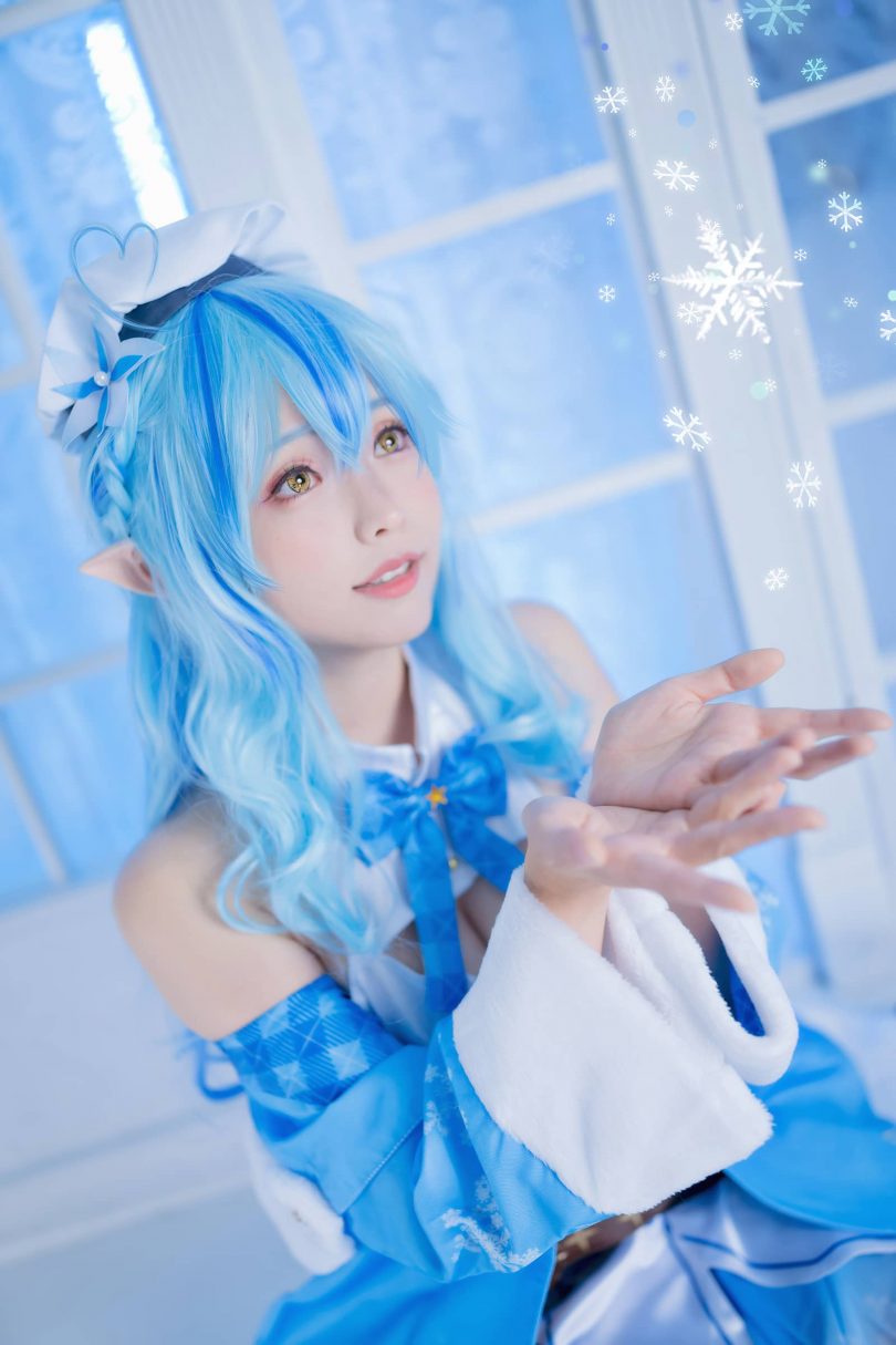 ElyEE子 cos雪花菈米 | ElyEE子_Yukihana Lamy·雪花菈米cos [18P-36MB]