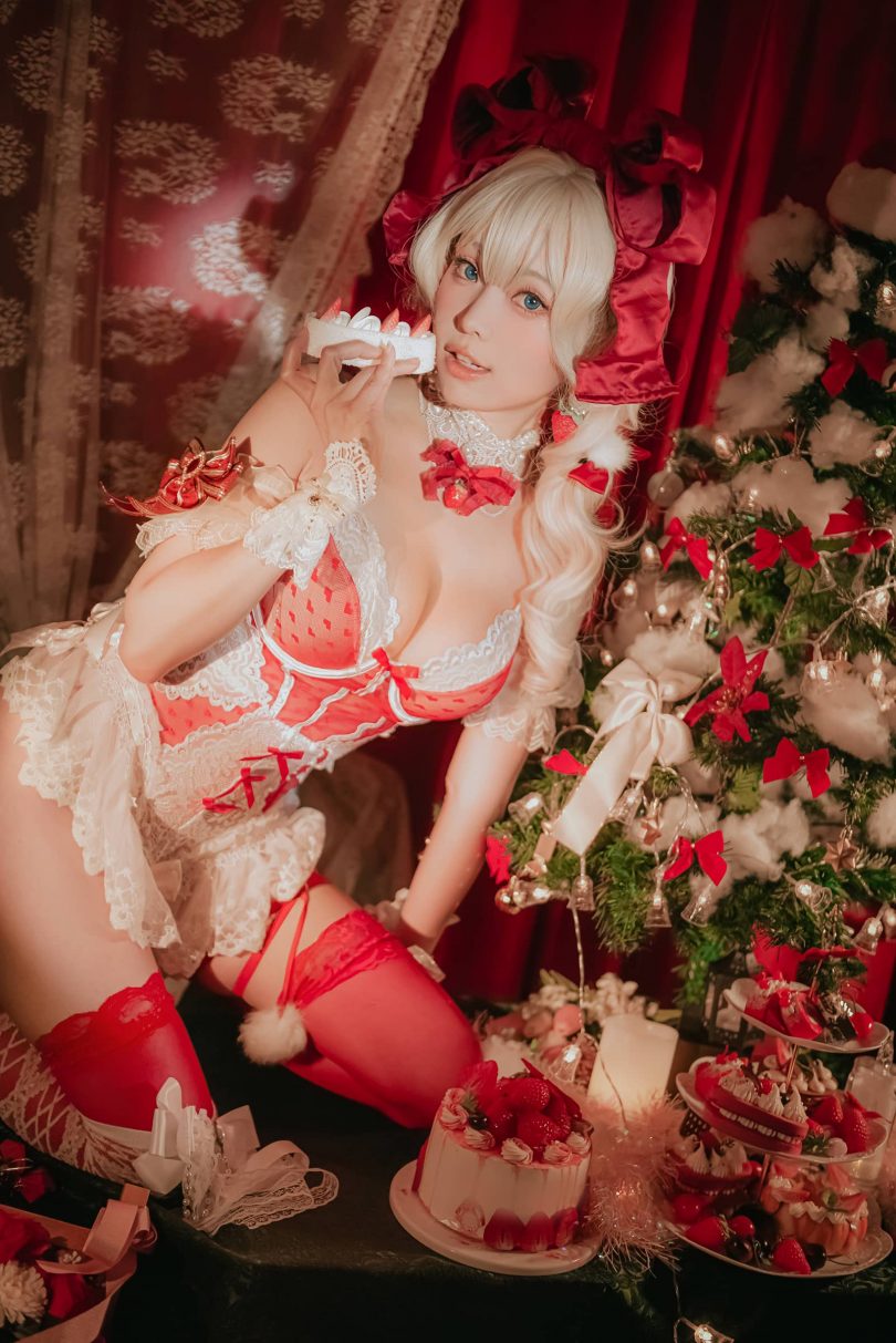ElyEE子_少女cos系列 | ElyEE子_少女系列·草莓蛋糕少女cos作品 [33P-89MB]