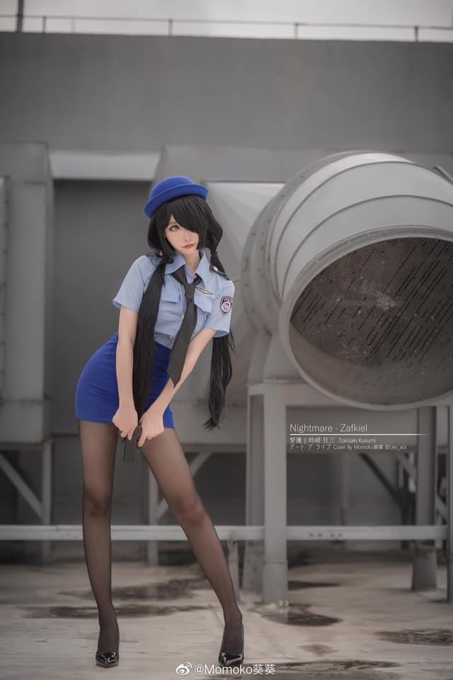 coser@Momoko葵葵在《约会大作战》化身“女警版”时崎狂三插图2