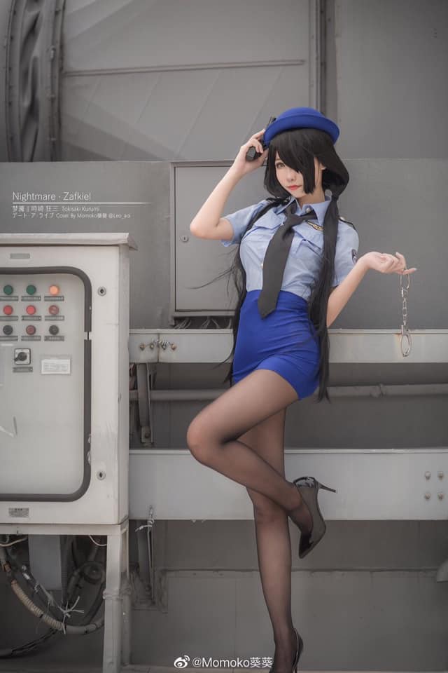 coser@Momoko葵葵在《约会大作战》化身“女警版”时崎狂三插图3