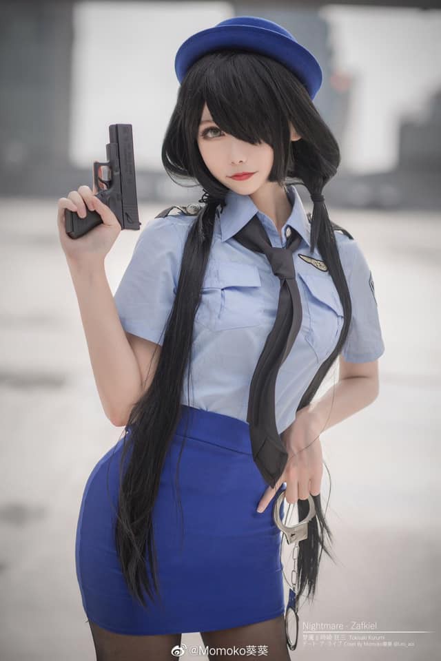 coser@Momoko葵葵在《约会大作战》化身“女警版”时崎狂三插图7