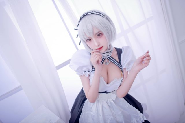 coser@Shika小鹿鹿在游戏《碧蓝航线》化身迷人的“女仆”天狼星(shika小鹿鹿知乎)插图5