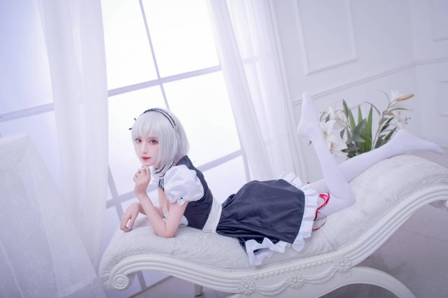 coser@Shika小鹿鹿在游戏《碧蓝航线》化身迷人的“女仆”天狼星(shika小鹿鹿知乎)插图1