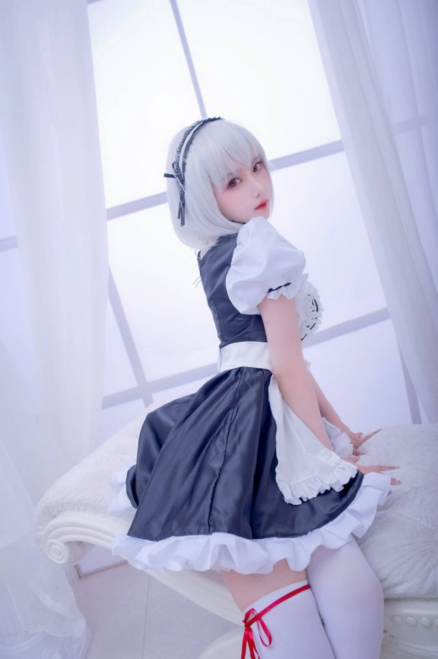 coser@Shika小鹿鹿在游戏《碧蓝航线》化身迷人的“女仆”天狼星(shika小鹿鹿知乎)插图6