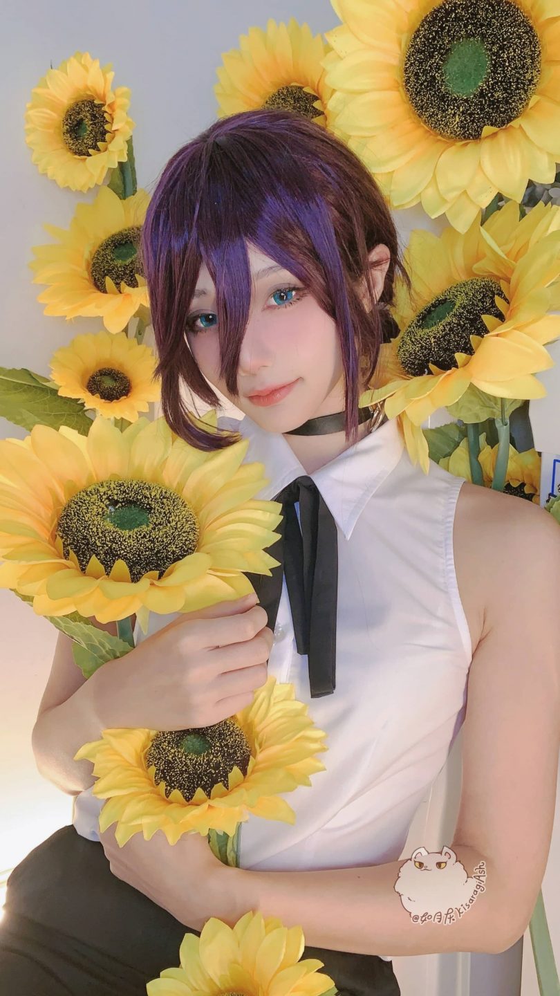 如月灰cos蕾塞 | 如月灰_链锯人·REZE蕾塞cos作品 [34P-113MB](如月 萌娘百科)插图