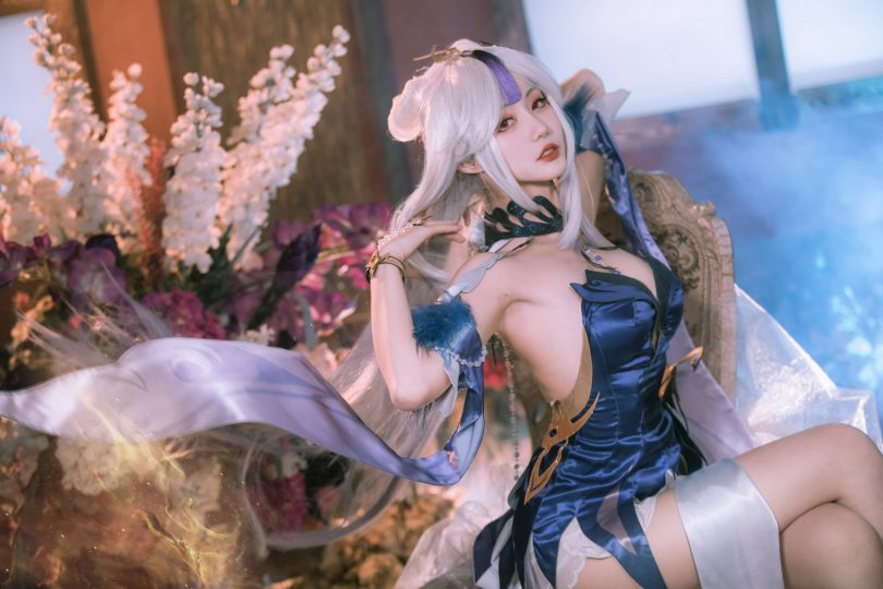 如月灰cos凝光 | 如月灰_原神·凝光 纱中幽兰cos作品 [11P-142MB]