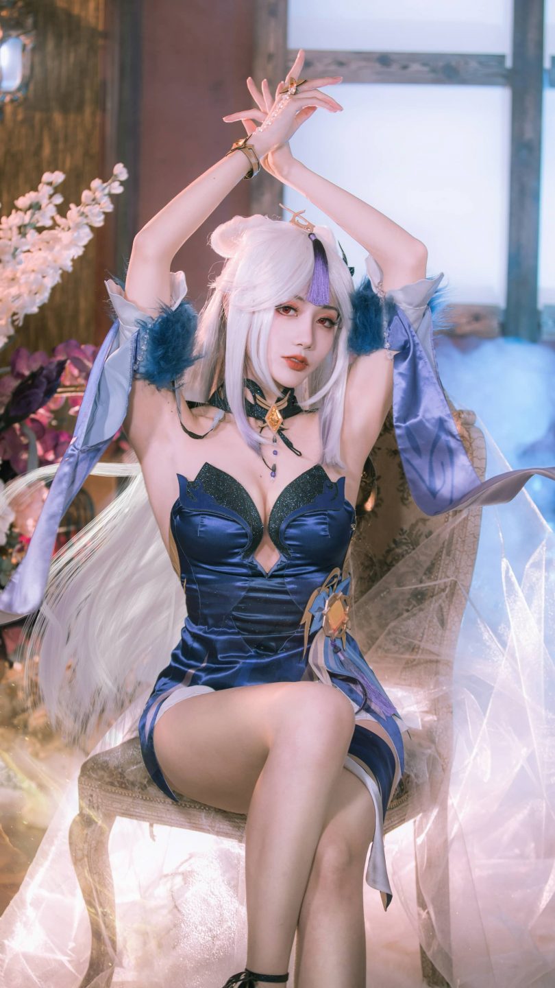 如月灰cos凝光 | 如月灰_原神·凝光 纱中幽兰cos作品 [11P-142MB]