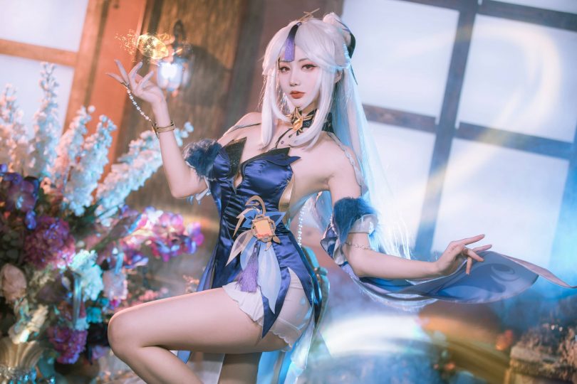 如月灰cos凝光 | 如月灰_原神·凝光 纱中幽兰cos作品 [11P-142MB]