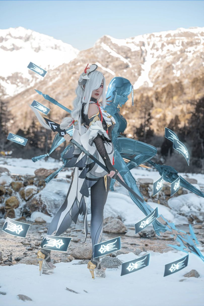 如月灰cos申鹤 | 如月灰_原神·申鹤cos作品 [15P-202MB]