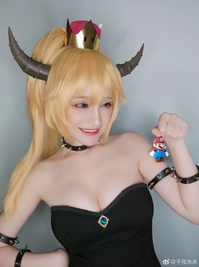 coser@千夜未来化身性感美丽的库巴公主，让马里奥心动(专访千夜未来)插图2