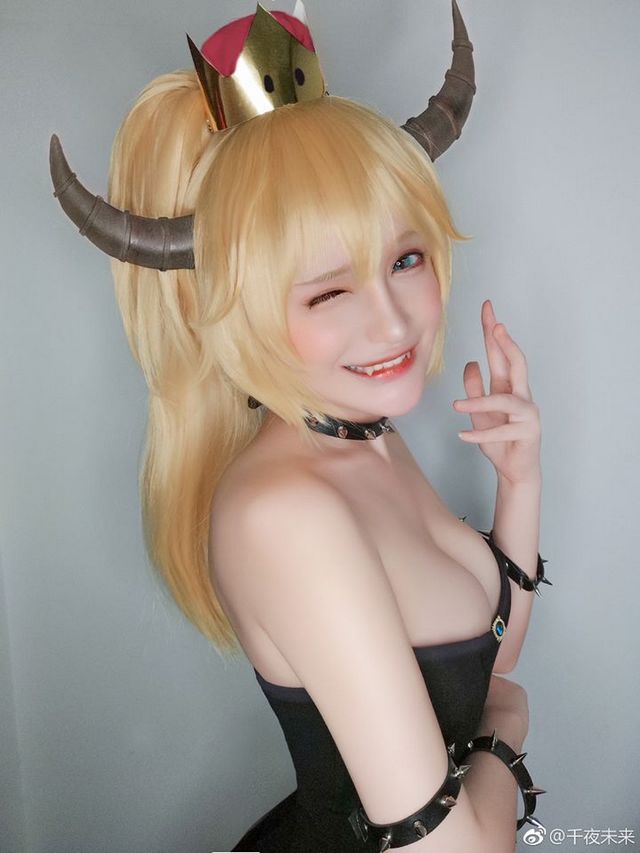 coser@千夜未来化身性感美丽的库巴公主，让马里奥心动(专访千夜未来)插图1