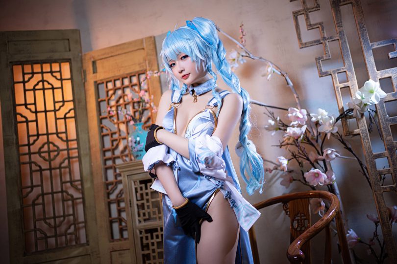 星之迟迟cos PA15 | 星之迟迟_少女前线·PA15翠雀媚cos作品 [14P-55MB](星之迟迟多大了)插图