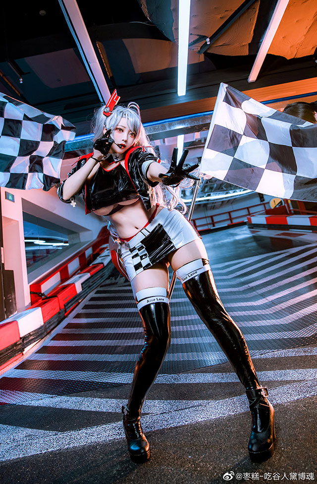 coser@枣糕-吃谷人黛博魂的“赛车版”欧根亲王，来自“灵魂”的美丽(枣糕cos真名)插图2