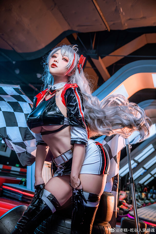 coser@枣糕-吃谷人黛博魂的“赛车版”欧根亲王，来自“灵魂”的美丽(枣糕cos真名)插图5