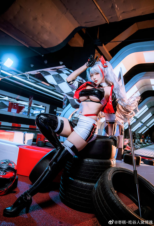 coser@枣糕-吃谷人黛博魂的“赛车版”欧根亲王，来自“灵魂”的美丽(枣糕cos真名)插图3