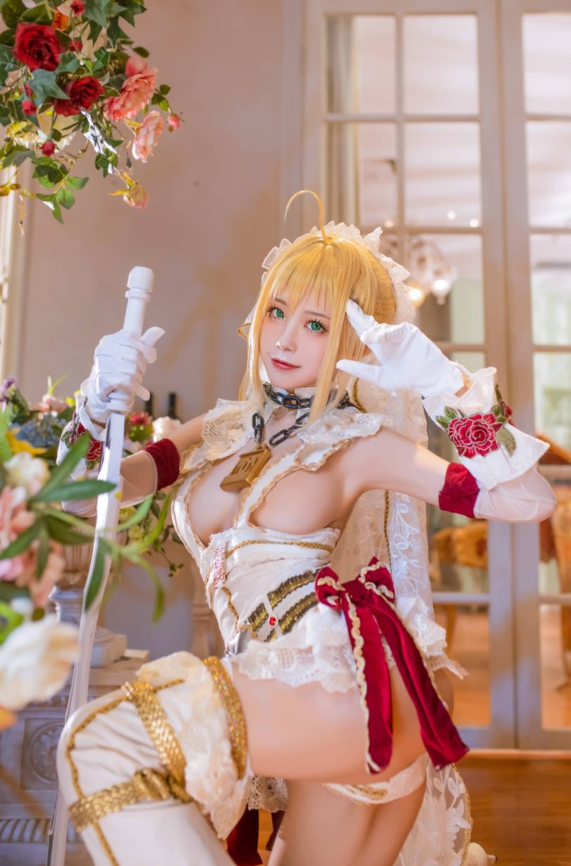 水淼aqua cos尼禄&玉藻前 | 水淼aqua_FGO·尼禄&玉藻前cos作品 [86P-103MB](cosplay水淼aqua)插图