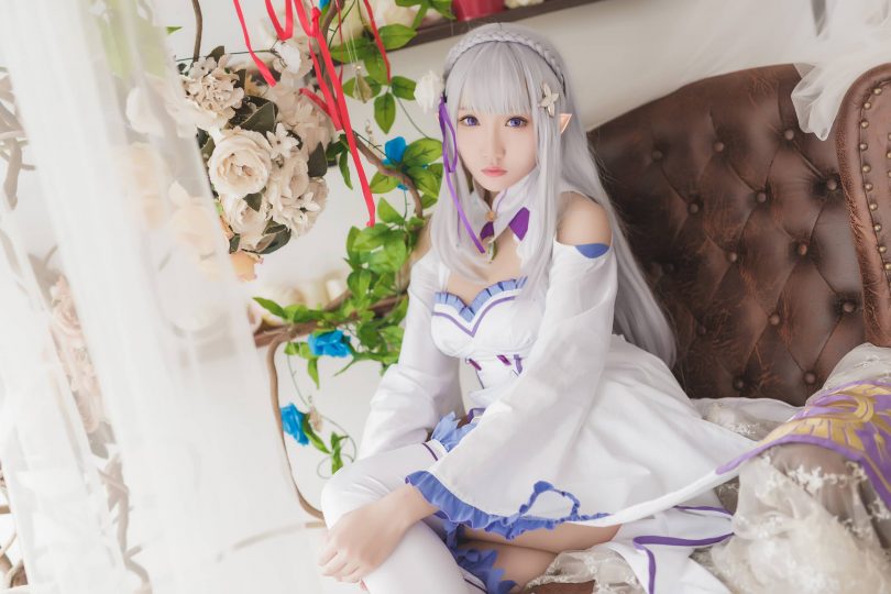 瓜希酱cos艾米莉亚 | 瓜希酱_《Re:zero》·艾米莉亚cos作品 [16P-60MB]插图