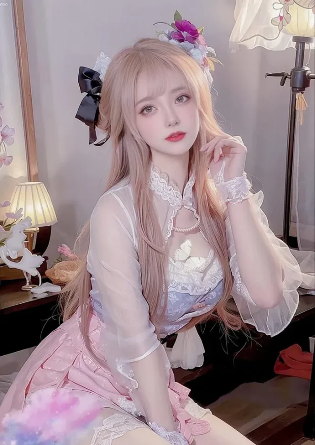 看着《传说对决》中的貂蝉cosplay照片，分不清是真人还是“AI”绘画(《传说对决》)插图6