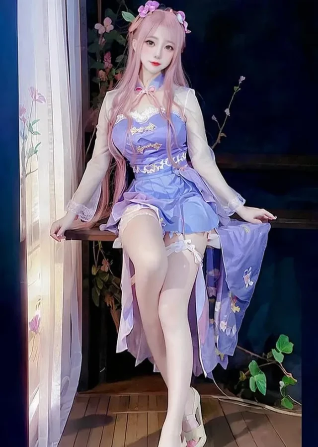 看着《传说对决》中的貂蝉cosplay照片，分不清是真人还是“AI”绘画(《传说对决》)插图1