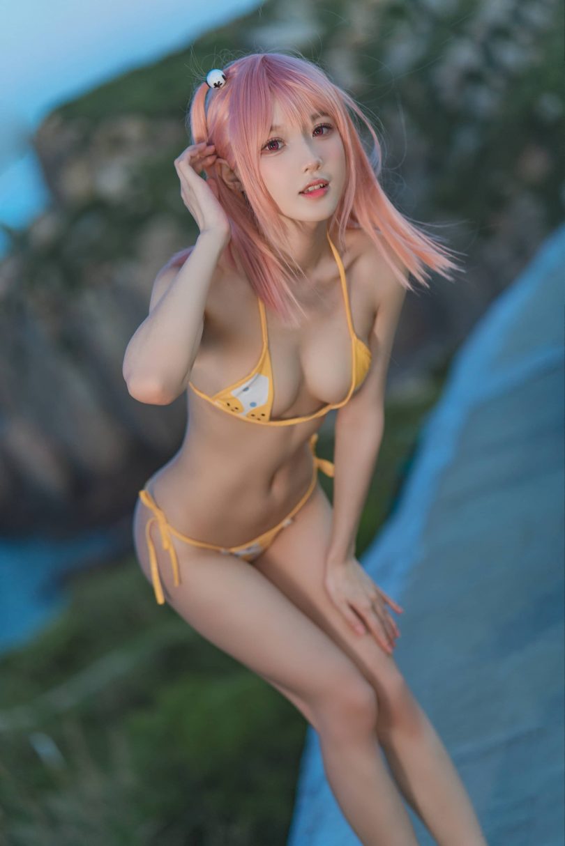 阿包也是兔娘cos穗香 | 阿包也是兔娘_生或死·穗香泳装cos作品 [44P-826MB](阿包也是兔娘COS凌华)插图