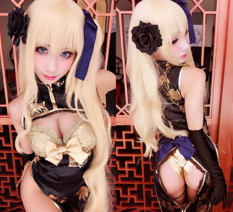 雨波_HaneAme cos金莲 | 雨波HaneAme_艳娘幻梦谭·金莲&瓶儿cos作品 [7P-11MB]插图