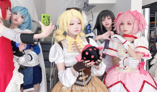 花崎Makura cos《魔法少女小圆》巴麻美,萝莉可爱的甜美战士 - 趣画阁