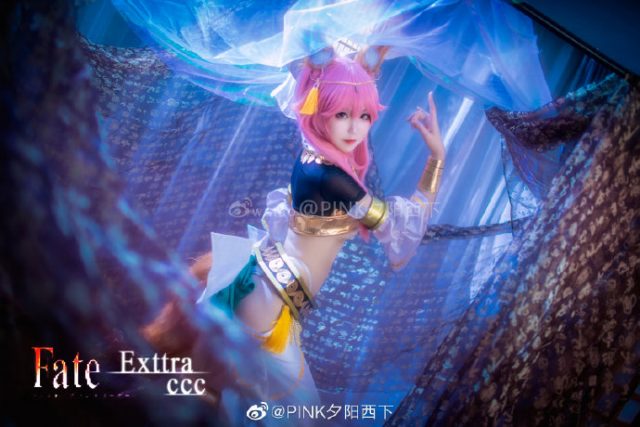 PINK夕阳西下cos《Fate/EXTRA》玉藻前，演绎梦幻“神话礼装”之美插图
