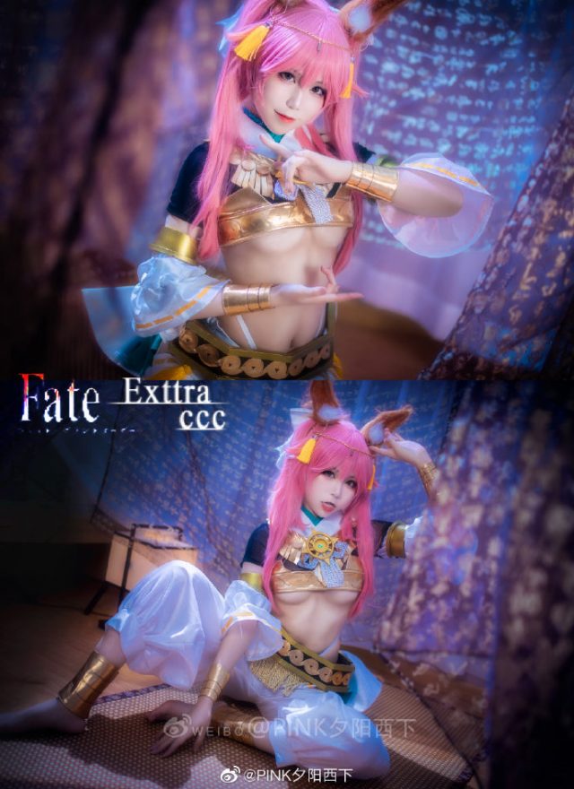 PINK夕阳西下cos《Fate/EXTRA》玉藻前，演绎梦幻“神话礼装”之美插图4