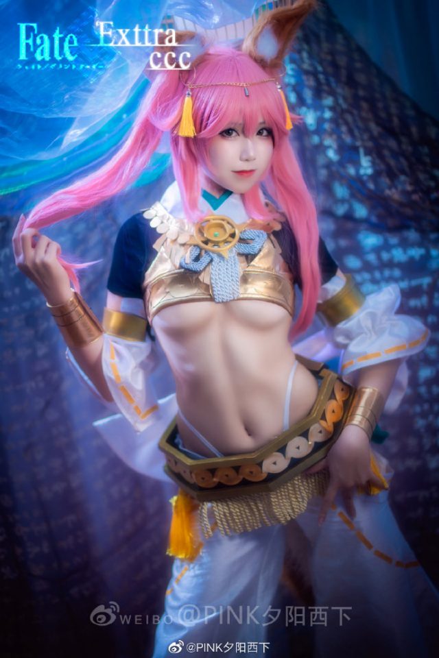 PINK夕阳西下cos《Fate/EXTRA》玉藻前，演绎梦幻“神话礼装”之美插图4