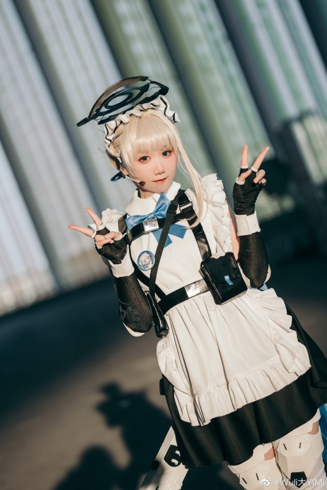 Wuli大YIMI cos《蔚蓝档案》飞鸟马时，娇柔可爱亮相”COMICUP 29″插图3