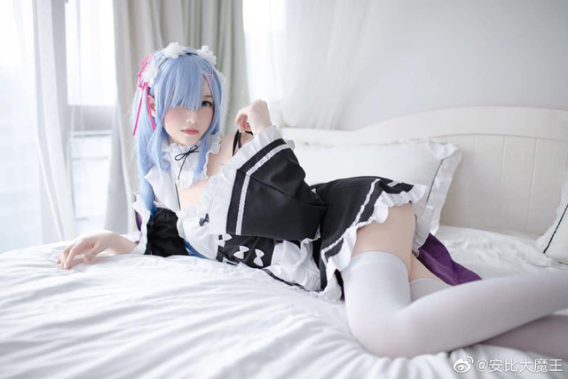 coser@安比大魔王化身《Re：从零开始的异世界生活》中的“女仆”蕾姆(安安大魔王)插图2