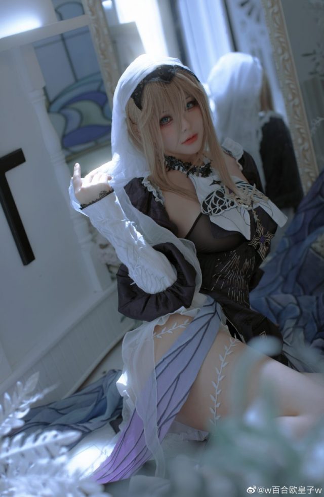 闪耀修女，探寻崩坏之美：w百合欧皇子w cos《崩坏3》阿波尼亚(闪耀攻略)插图2