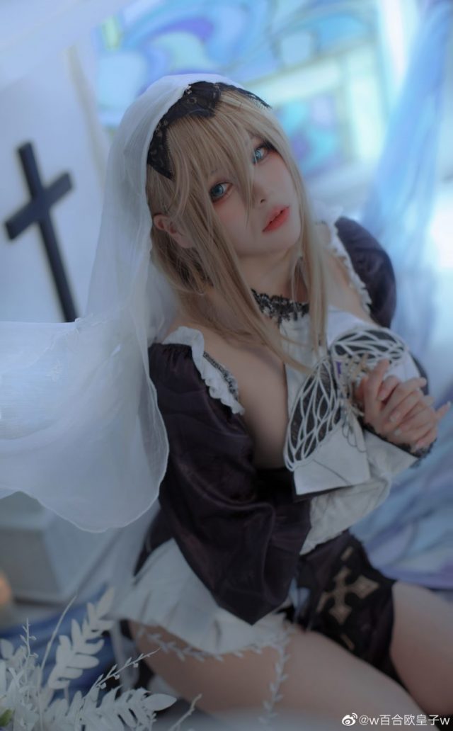 闪耀修女，探寻崩坏之美：w百合欧皇子w cos《崩坏3》阿波尼亚(闪耀攻略)插图4