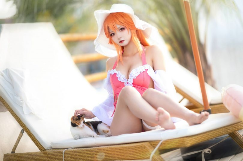 伊喵君_Nya cos黎塞留 | 伊喵君Nya_碧蓝航线·黎塞留泳装cos作品 [21P-188MB]