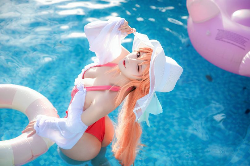 伊喵君_Nya cos黎塞留 | 伊喵君Nya_碧蓝航线·黎塞留泳装cos作品 [21P-188MB]