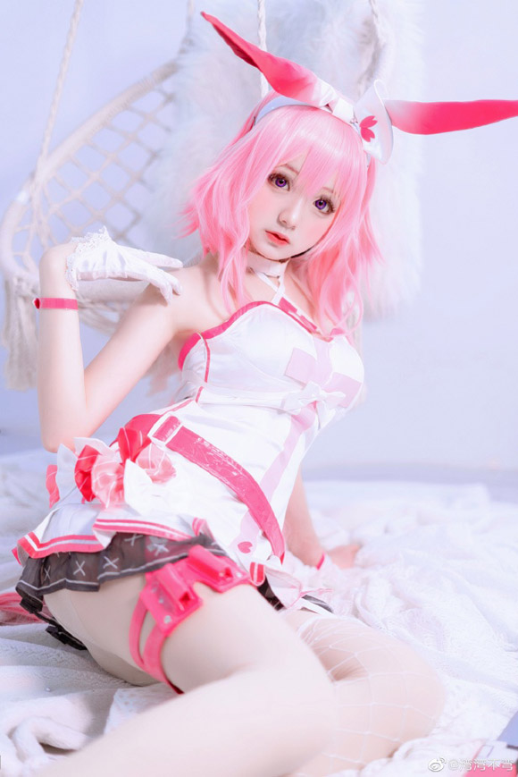 湾湾不弯的《崩坏3》八重樱护士同人cosplay，美丽可爱的治愈之花(湾湾my)插图5