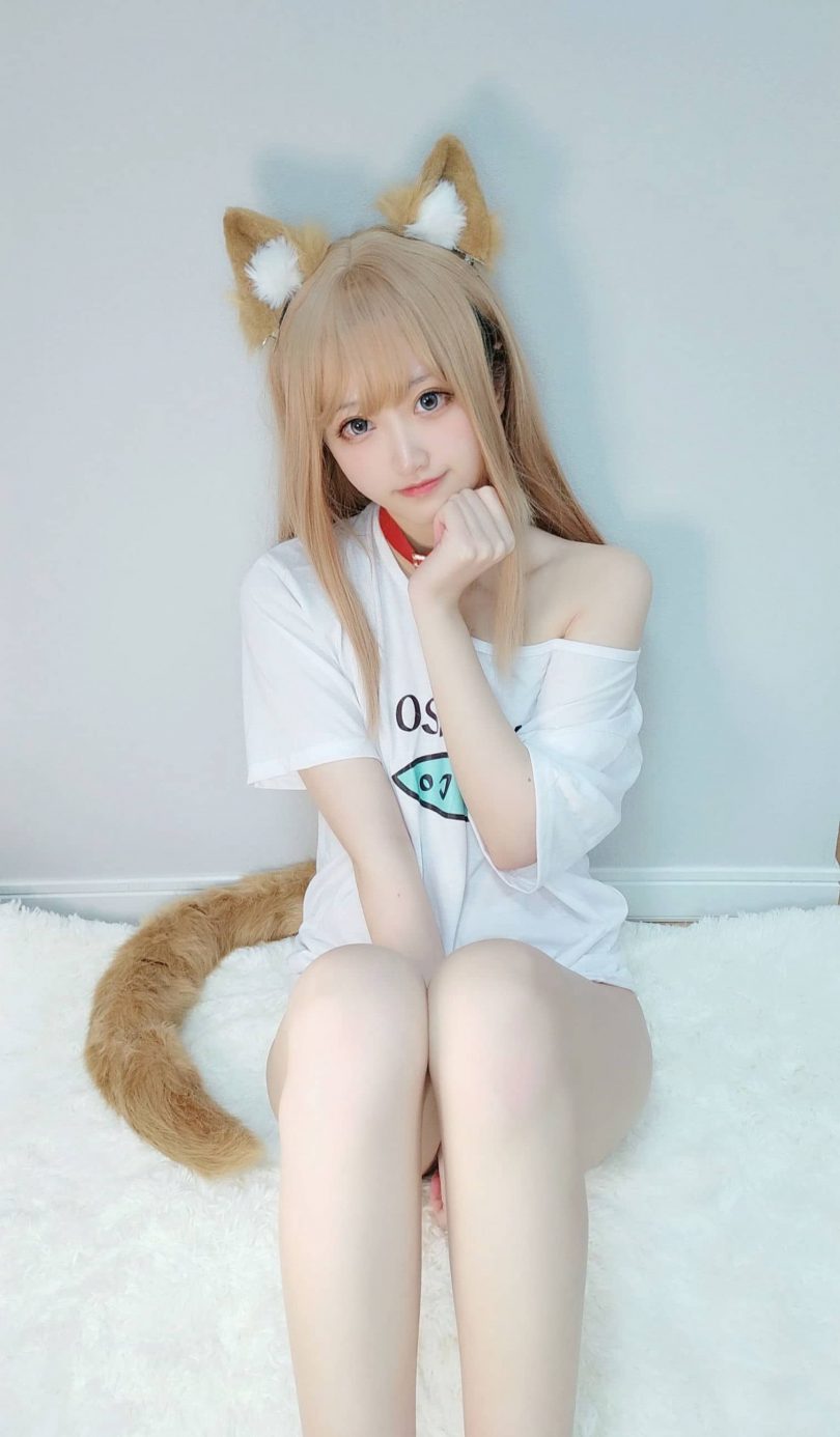 千阳(ちよ)cos黄豆粉 | 千阳快起床_猫猫·黄豆粉cos作品 [13P-16MB]