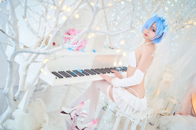 墨玉-M cos“花嫁版”雷姆，演绎角色的性感与可爱(花嫁云墨)插图