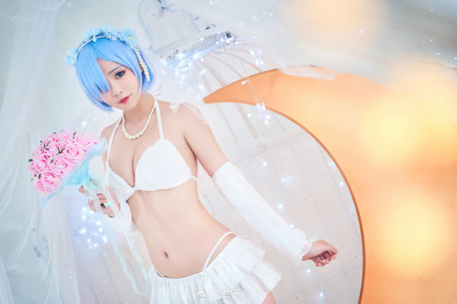 墨玉-M cos“花嫁版”雷姆，演绎角色的性感与可爱(花嫁云墨)插图2