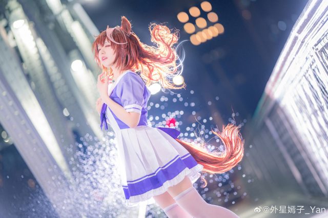 外星嫣子_Yan cos《赛马娘 Pretty Derby》东海帝王，华丽演绎马娘舞姬(外星嫣子微博)插图
