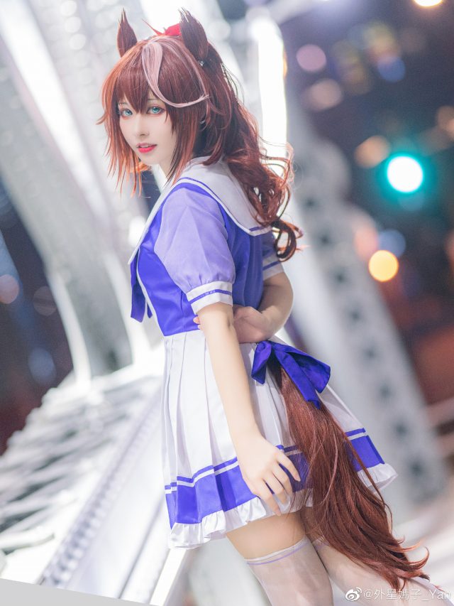 外星嫣子_Yan cos《赛马娘 Pretty Derby》东海帝王，华丽演绎马娘舞姬(外星嫣子微博)插图5
