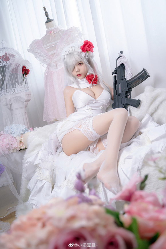 白色情人节浪漫进行时：coser小奶豆豆化身G36C“迈出步伐的你”插图3