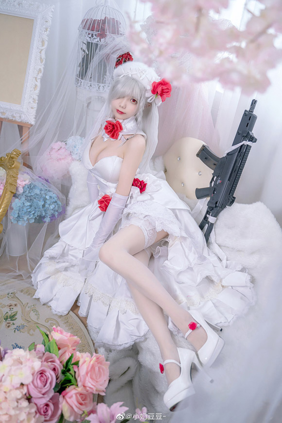 白色情人节浪漫进行时：coser小奶豆豆化身G36C“迈出步伐的你”插图2