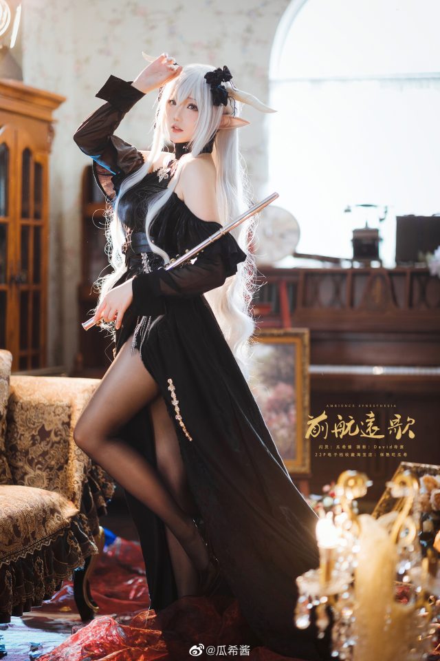 「音律联觉·前航远歌」：瓜希酱cos《明日方舟》闪灵插图2