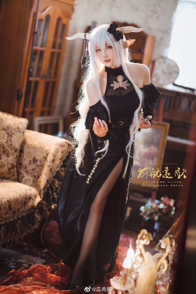 「音律联觉·前航远歌」：瓜希酱cos《明日方舟》闪灵插图3
