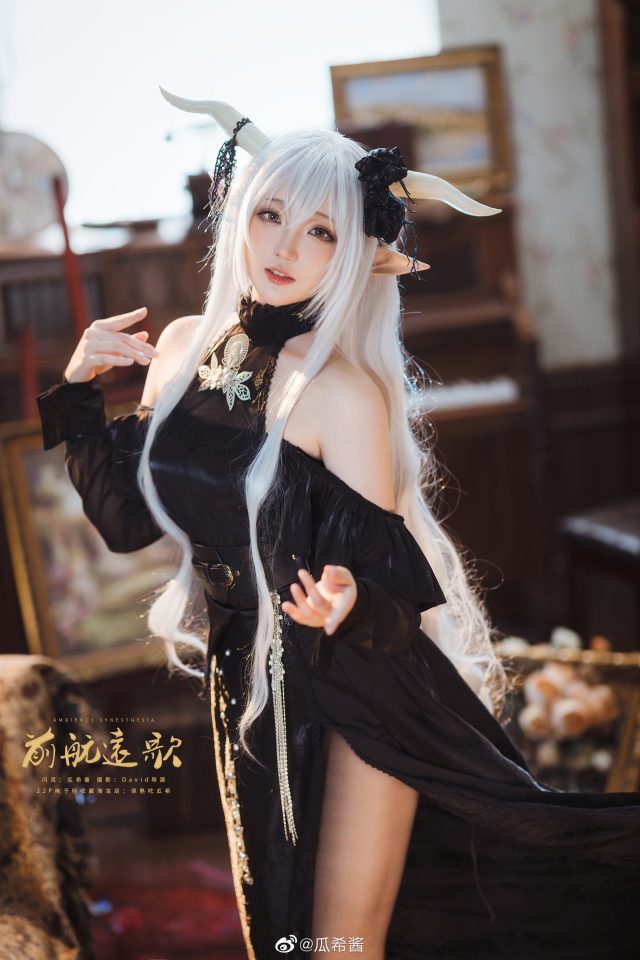 「音律联觉·前航远歌」：瓜希酱cos《明日方舟》闪灵插图5